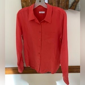 Equipment 100% Silk Button up M
